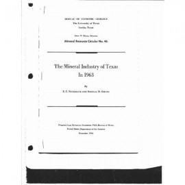 The Mineral Industry of Texas in 1963
