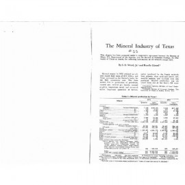 The Mineral Industry of Texas in 1972
