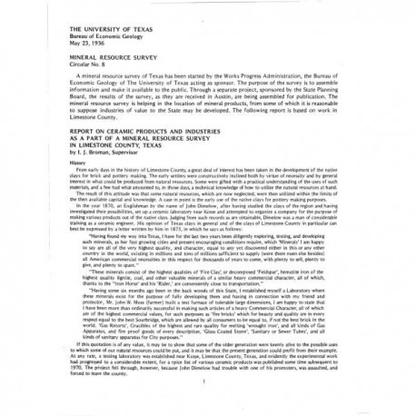 MS0008. Report on Ceramic Products and Industries in Limestone County