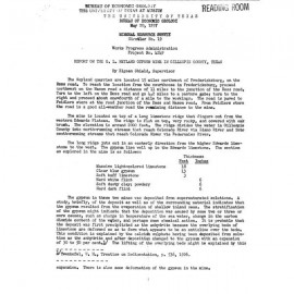 MS0019. Report on the O. L. Neyland Gypsum Mine in Gillespie County, Texas