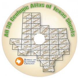 CD-All 38 Geologic Atlas of Texas Sheets, on CD-ROM