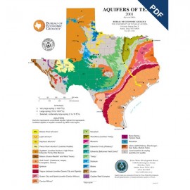 Aquifers of Texas. Page Sized. Digital Download