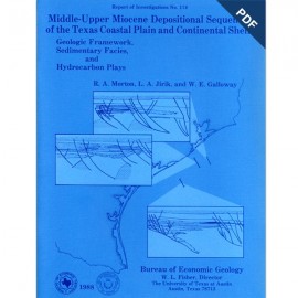 Middle-Upper Miocene Depositional Sequences...Texas Coastal Plain and Continental Shelf. Digital Download