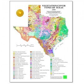Vegetation/Cover Types of Texas Poster