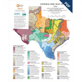 General Soil Map of Texas Poster. Digital Download