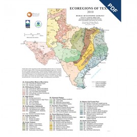 Ecoregions of Texas Poster. Digital Download