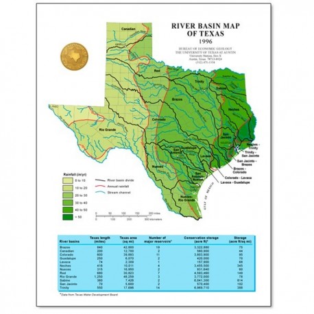 SM0006P.  River Basins Map (poster)