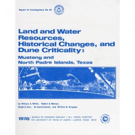Land and Water Resources, Historical Changes, and Dune Criticality, Mustang and North Padre Islands, Texas