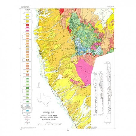 GQ0022. Geology of the Pinto Canyon Area, Presidio County, Texas