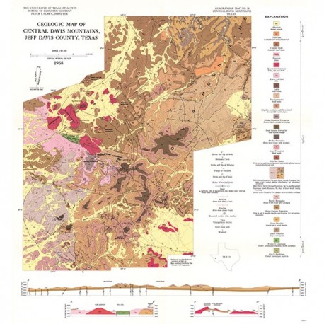 GQ0036. Igneous geology of the central Davis Mountains, Jeff Davis County, Texas