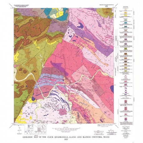 GQ0043. Geology of the Click quadrangle, Llano and Blanco Counties, Texas