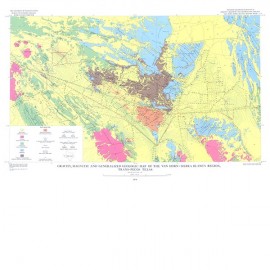 Gravity, Magnetic, and Generalized Geologic Aap of the Van Horn-Sierra Blanca Region, Trans-Pecos Texas