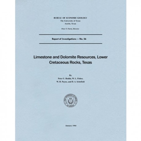RI0056. Limestone and Dolomite Resources, Lower Cretaceous Rocks, Texas