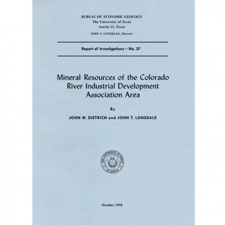 RI0037. Mineral Resources of the Colorado River Industrial Development Association Area
