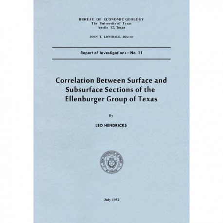 RI0011. Correlation between Surface and Subsurface Sections of the Ellenburger Group of Texas