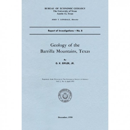 RI0008. Geology of the Barrilla Mountains, Texas