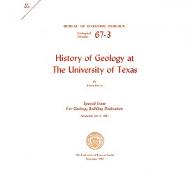 History of Geology at The University of Texas