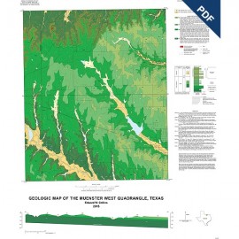 OFM0220D. Muenster West quadrangle, Texas. Downloadable.