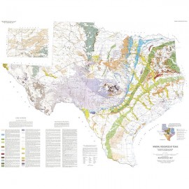 Mineral Resources of Texas Map