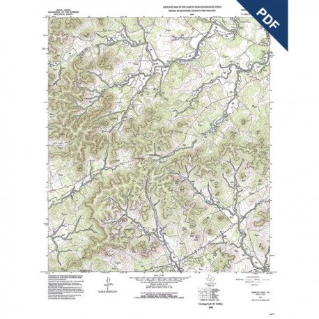 OFM0004. Tarpley Pass quadrangle, Texas  - Downloadable PDF