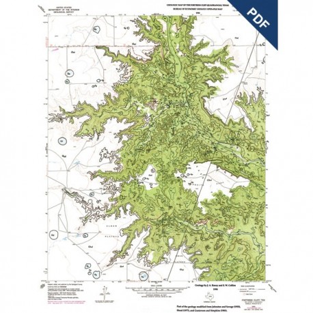 OFM0121D. Fortress Cliff quadrangle, Palo Duro State Park, Texas - Downloadable PDF