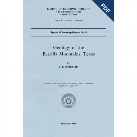 RI0008D. Geology of the Barrilla Mountains, Texas