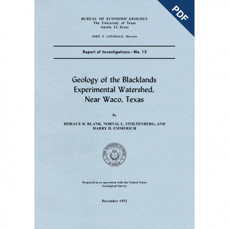 RI0012D. Geology of the Blacklands Experimental Watershed, Near Waco, Texas