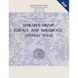 Edwards Group, Surface and Subsurface, Central Texas. Digital Download