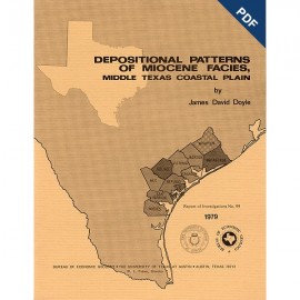 Depositional Patterns of Miocene Facies, Middle Texas Coastal Plain. Digital Download