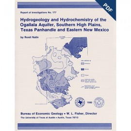 Hydrogeology and Hydrochemistry of Ogallala Aquifer, Southern High Plains, Texas... and Eastern NM. Digital Download