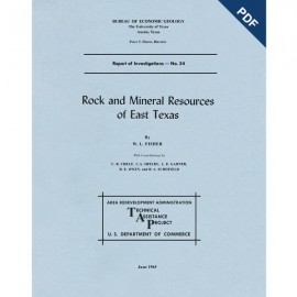 Rock and Mineral Resources of East Texas. Digital Download