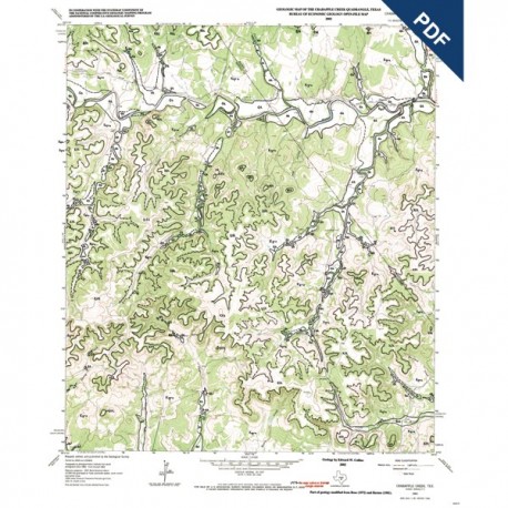 OFM0076D. Crabapple Creek quadrangle, Texas - Downloadable PDF