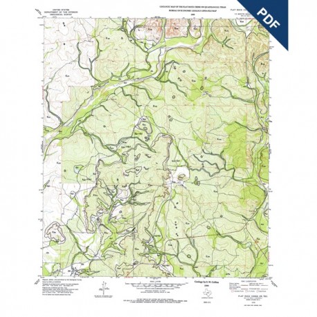 OFM0072D. Flat Rock Creek SW quadrangle, Texas - Downloadable PDF