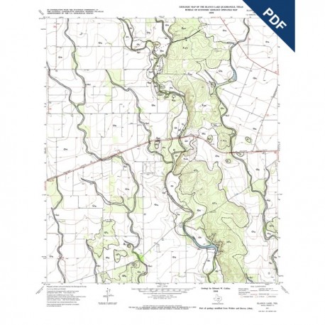 OFM0123D. Blanco Lake quadrangle, Texas - Downloadable PDF