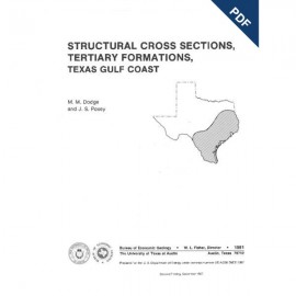 Structural Cross Sections, Tertiary Formations, Texas Gulf Coast. Digital Download