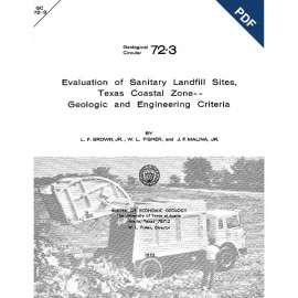 Evaluation of Sanitary Landfill Sites, Texas Coastal Zone...Digital Download