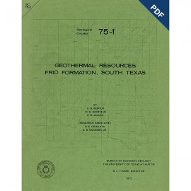 Geothermal Resources: Frio Formation, South Texas. Digital Download