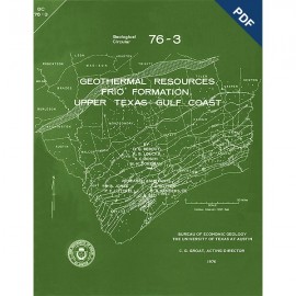 Geothermal Resources--Frio Formation, Upper Texas Gulf Coast. Digital Download