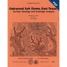 Oakwood Salt Dome, East Texas: Surface Geology and Drainage Analysis. Digital Download
