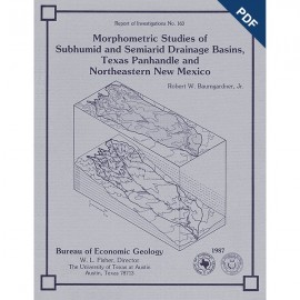 Morphometric Studies of ...Drainage Basins, Texas Panhandle and Northeastern New Mexico. Digital Download