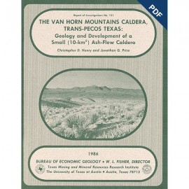 The Van Horn Mountains Caldera, Trans-Pecos Texas: Geology ... Digital Download