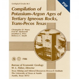 Compilation of Potassium-Argon Ages of Tertiary Igneous Rocks, Trans-Pecos Texas. Digital Download