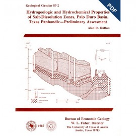 Hydrogeologic and Hydrochemical Properties of Salt-Dissolution Zones, Palo Duro Basin... Digital Download