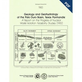 Geology and Geohydrology of the Palo Duro Basin, Texas Panhandle...(1982). Digital Download