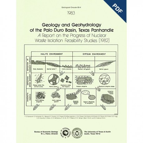 GC8304D. Geology and Geohydrology of the Palo Duro Basin, Texas Panhandle...(1982)  - Downloadable PDF