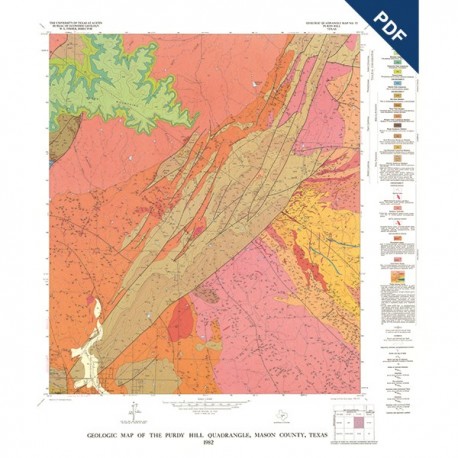 GQ0052D. Geology of the Purdy Hill quadrangle, Mason County, Texas