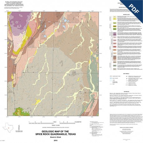 OFM0223D. Spice Rock quadrangle, Texas - Downloadable PDF