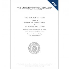 The Geology of Texas, v. II, Structural and Economic Geology. Digital Download