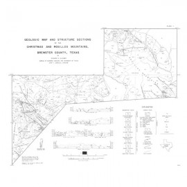 Geologic Map and Structure Sections of the Christmas and Rosillos Mountains, Brewster County, Texas