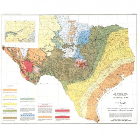 MM0014. Geologic Map of Texas